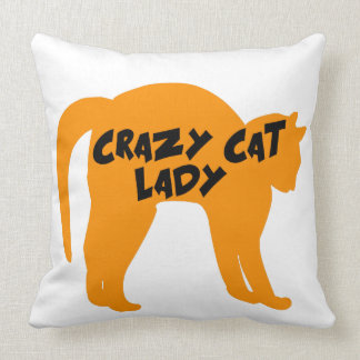 cat lady pillow