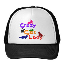 CRAZY CAT LADY TRUCKER HAT