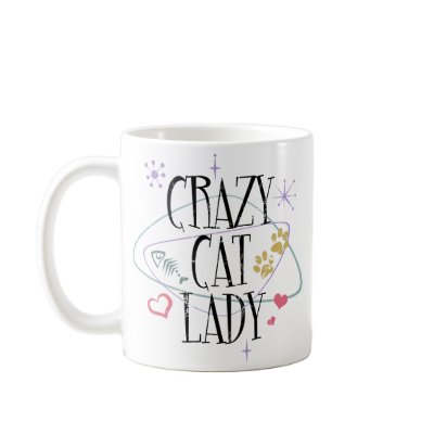 Crazy Cat Lady Vintage Mugs by PetGiftStore