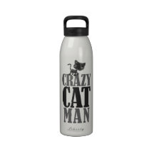 Crazy Cat Man Water Bottle