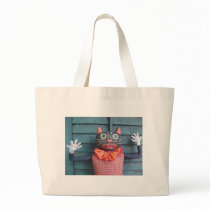 Crazy Cat Tote Bag