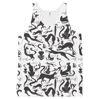 Crazy Cats All-Over Print Tank Top