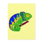 Crazy Chameleon Postcard