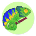 Crazy Chameleon Sticker
