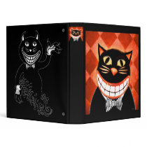 Crazy Cheshire Cat 3 Ring Binder