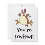 crazy chicken hen cartoon announcements