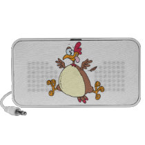 crazy chicken hen cartoon mp3 speakers