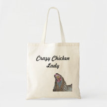 Crazy Chicken Lady Canvas Bag