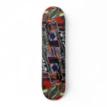 Crazy colors custom skateboard