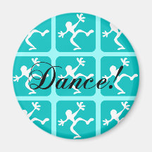 Crazy cool dance fridge magnet