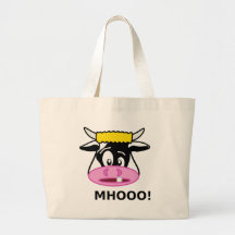 crazy cow tote bag