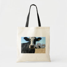 Crazy Cow Tote Bags