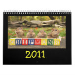 Crazy Cute Chipmunks 2011 Calendars