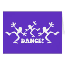 Crazy Dancers Dancing Greeting Cards