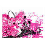 Crazy devil postcard