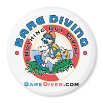 Crazy Diver Bare Diver Magnet