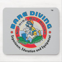 Crazy Diver Bare Diver Mouse Pad mousepads by mackleyd Crazy Diver Bare Diver Mouse Pad mousepads