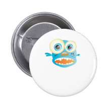 crazy dog pinback buttons