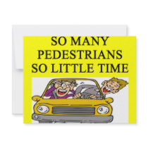 crazy driver joke invitations