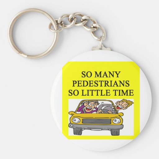 crazy driver joke key chains