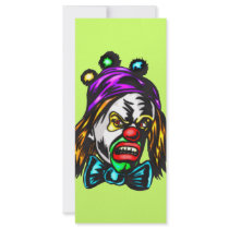 Crazy Evil Clown Rack Cards