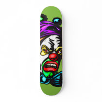 Crazy Evil Clown Skate Board Deck