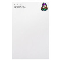 Crazy Evil Clown Stationery Paper