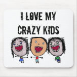 Crazy Face Cartoon Kids mousepads