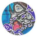 crazy-face sticker
