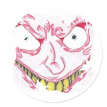 Crazy Face stickers