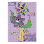 'Crazy Flowers' Card