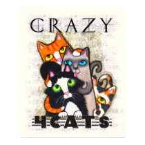 Crazy For Cats Art Print by jamiecreates1 Crazy For Cats Art Print