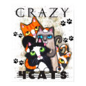 Crazy For Cats Art Print
