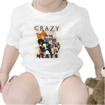 Crazy For Cats Baby  / Creeper t-shirts