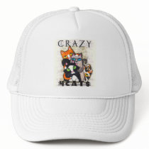 Crazy For Cats Baseball Cap hats