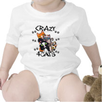 Crazy For Cats Infant Onesie / T-Shirt by jamiecreates1 Crazy For Cats Infant Onesie / T-Shirt