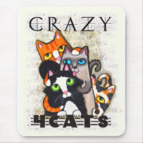 Crazy For Cats Mouse Pad mousepads