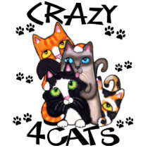 Crazy For Cats Ringer T-Shirt by jamiecreates1 Crazy For Cats Ringer T-Shirt