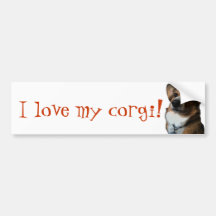 Crazy for Corgis Bumper Sticker