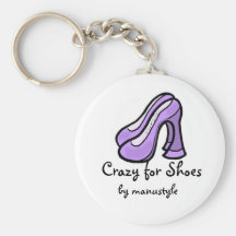 Crazy for Shoes keychain