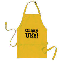 Crazy for UKE Designer Apron by UkuleleRay Crazy for UKE Designer Apron