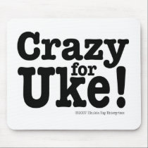 Crazy for UKE Designer Mouse Pad mousepads