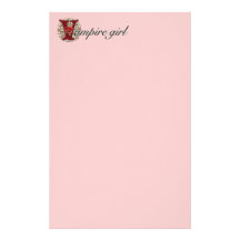 Crazy for Vampires Stationery Design