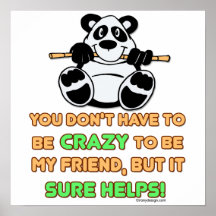 Crazy Friends Print