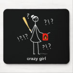 Crazy Girl Mousepads