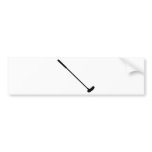 crazy golf clubs bumper sticker