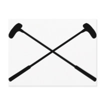 crazy golf clubs post cards