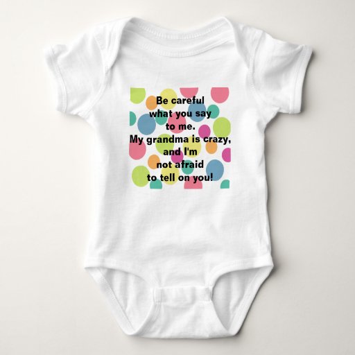 Crazy Grandma Infant T Shirt Zazzle 9951