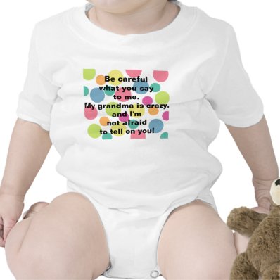 Crazy Grandma Infant T Shirt Bodysuit