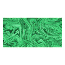 crazy_green_swirlz personalized photo card